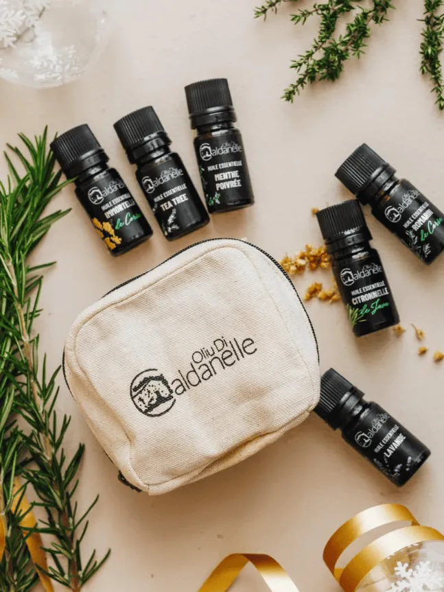 La trousse d’huiles essentielles préparée au domaine